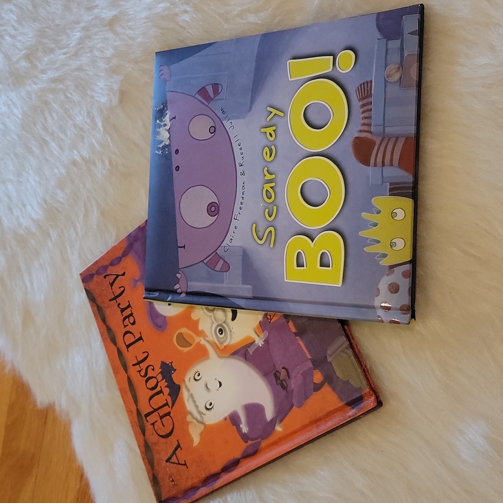 Scaredy Boo! A Ghost Party Halloween Spooky Season Bundle of 2 Children's Books